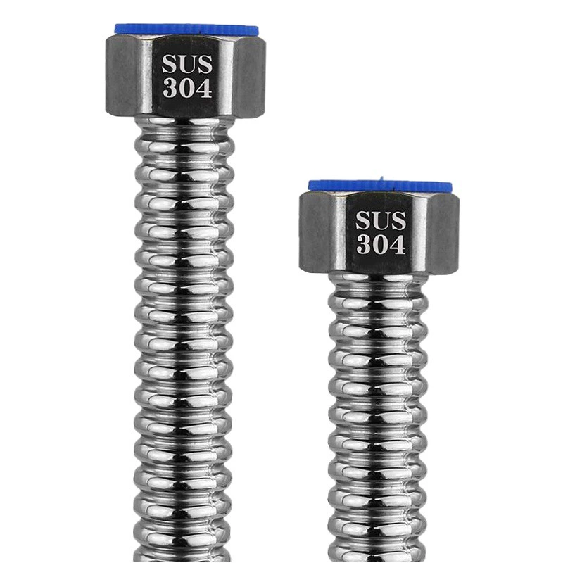 4 мин 304 из нержавеющей стали гофрированный водяной шланг водонагреватель холодный и горячий взрывозащищенный металлический шланг верхняя водопроводная труба