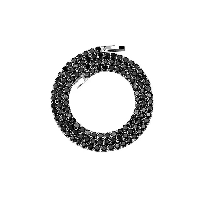 Full-diamond Zircon Necklace Elegant Electroplated Torque_voghion.com