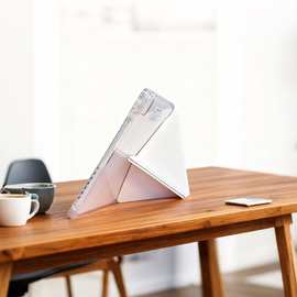 新款3+Y折 适用 华为11/10.95尺寸 磁吸支架皮套高透带笔槽透明壳