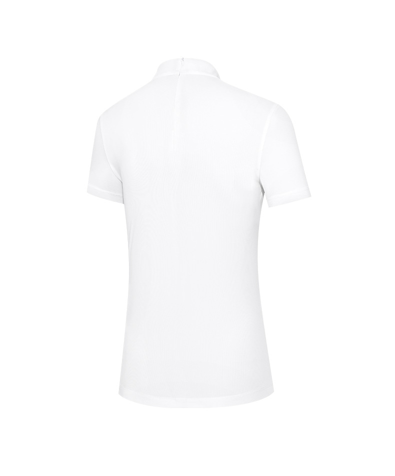 Áo thun nữ tay ngắn co giãn dây kéo sau lưng thể thao golf — M23YF013-Áo màu trắng, M23YF012-Áo màu đen, M23YF012-Áo màu trắng, M23QZ002-Váy ngắn màu trắng chi tiết 14