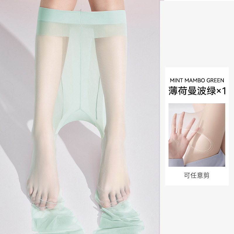 Medias para mujer 0d seda ultrafina anti-gancho, corte arbitrario, calcetines de piel de seda gris, calcetines de base de artefacto de pierna súper translúcida sin costuras