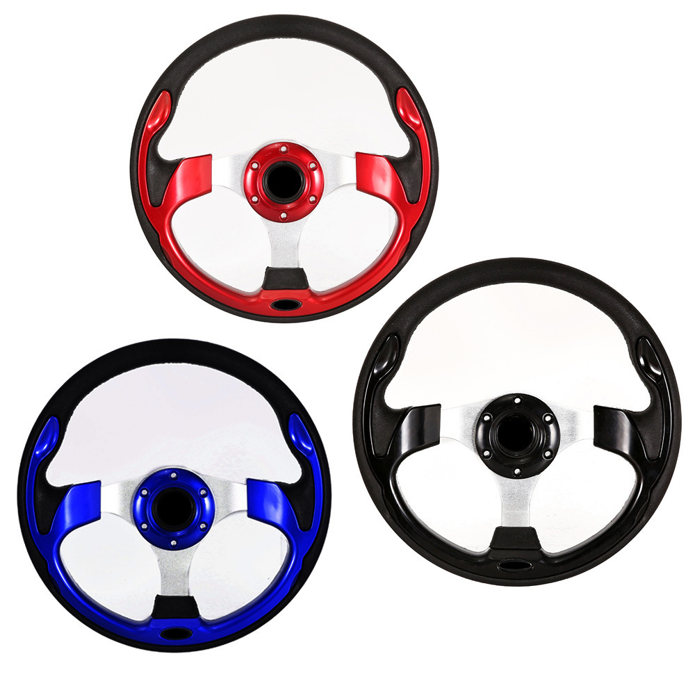 Transfronterizos calientes automóviles modificados volante PU universal personalidad juego de carreras de 13 pulgadas 320MM volante