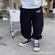 批发儿童卫裤春秋季男童休闲运动裤女童阔腿棉裤宝宝加绒秋冬长裤
