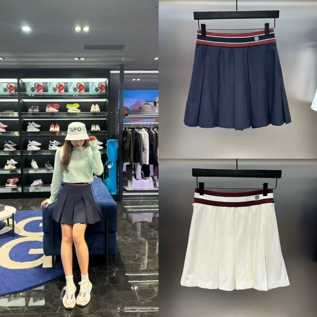 New Autumn and Winter Golf Women's Short Skirt, Sports A-Line Skirt, Waist-Cinching, Slimming, Casual and Versatile Short Skirt