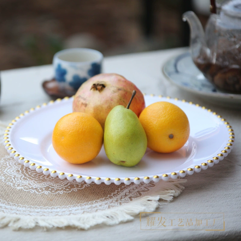 13 дюймов пластиковые тарелки зарядное устройство Свадьба рождественские украшения пластиковая пластина