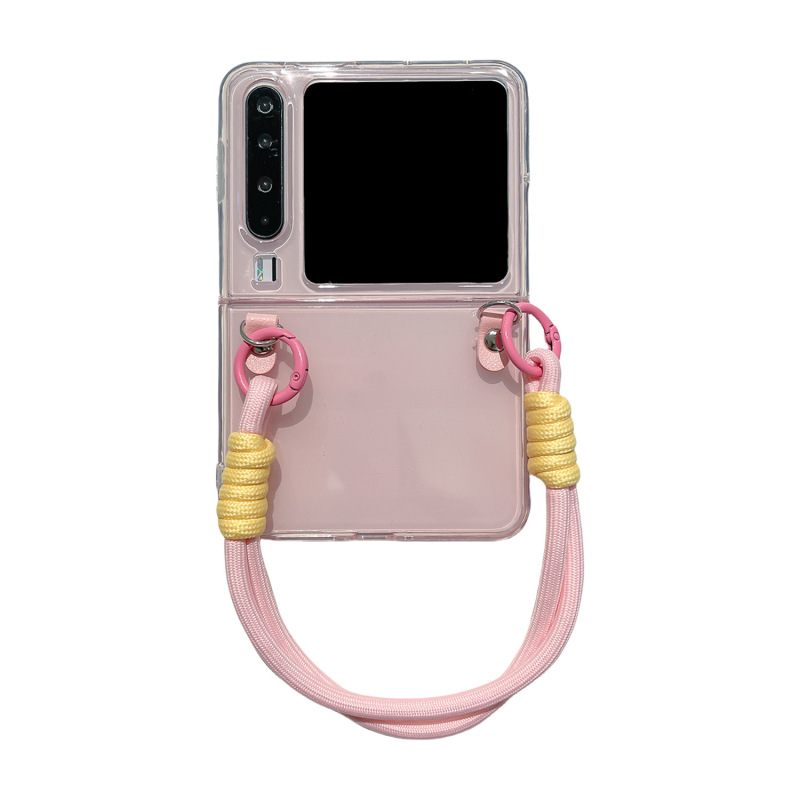 Huawei purax 携帯電話ケースに適した新しいゼリー無地 purax 折りたたみスクリーンコントラストカラーハンドロープ女性保護カバー|undefined