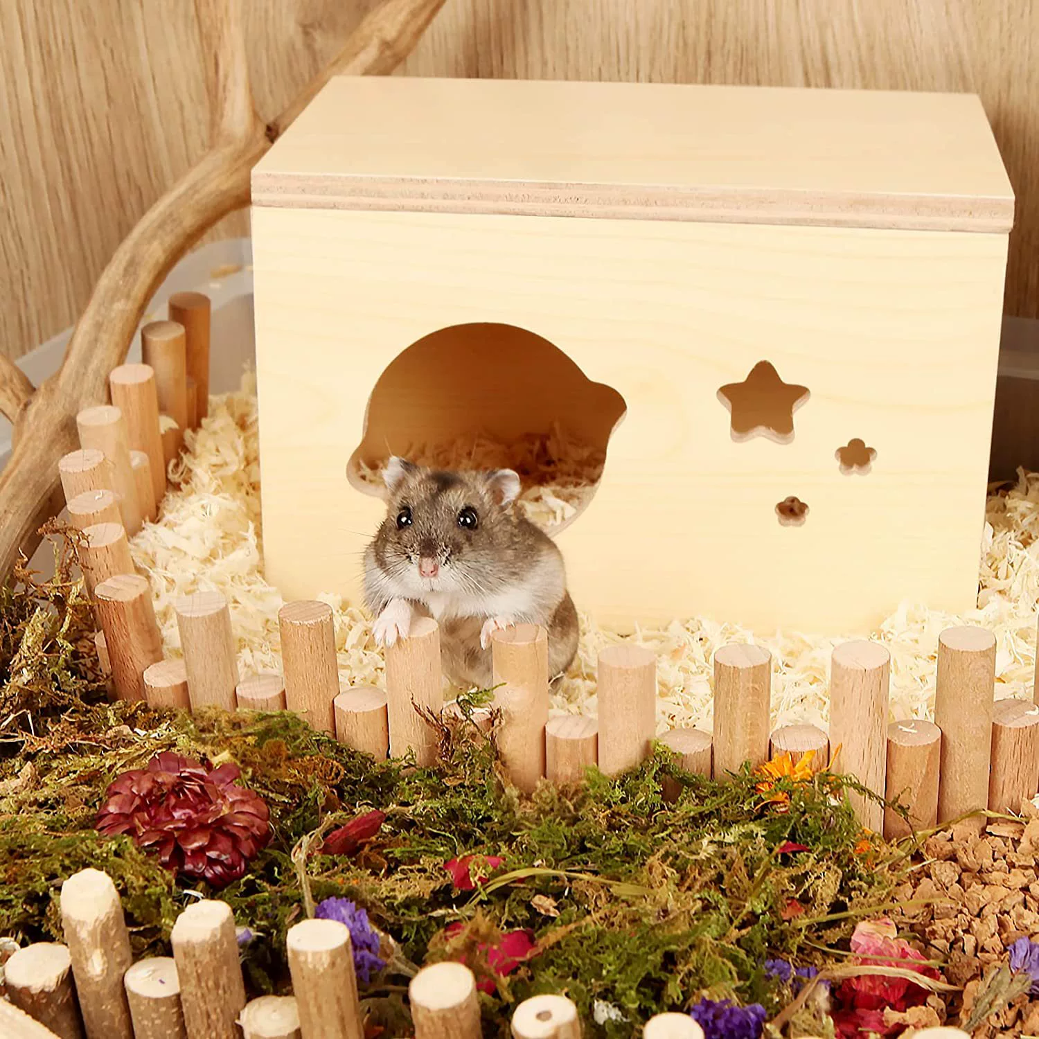 Оптовая Продажа с фабрики Тоторо хомяк кошка собака деревянное гнездо домашнее животное деревянный дом хомяк деревянный домик