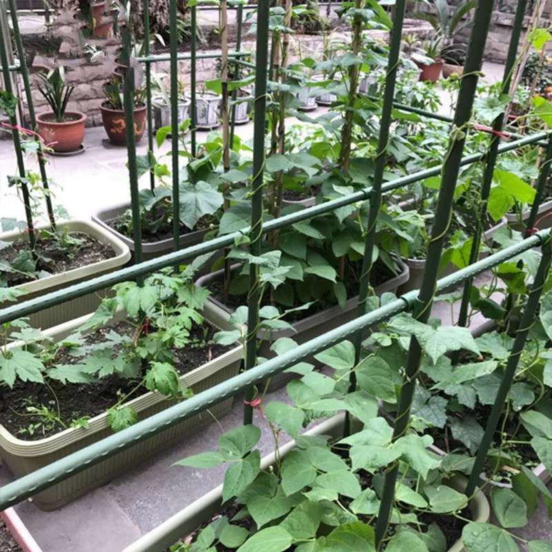 Подставка для цветов из ротанга Виноград помидор фасоль огурец сумка пластиковая стальная труба