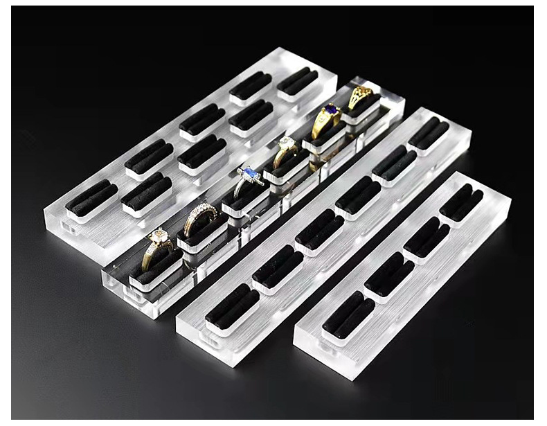 Acrylic Material 1 Piece Arylic Simple Style Transparent Jewelry Rack
