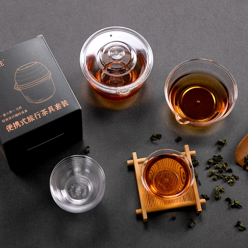 喇叭花 Disposable travel convenient tableware, tea set for traveling, simple handheld tea cup