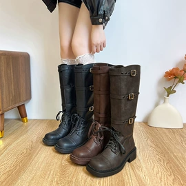 乐福鞋;女式皮靴;厚底凉鞋