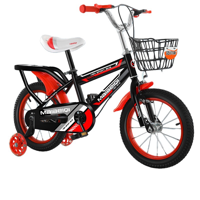 Bicicletas infantiles 12 pulgadas 14 pulgadas 16 pulgadas 18 pulgadas para niños y niñas con ruedas auxiliares de acero de alto carbono bicicleta infantil