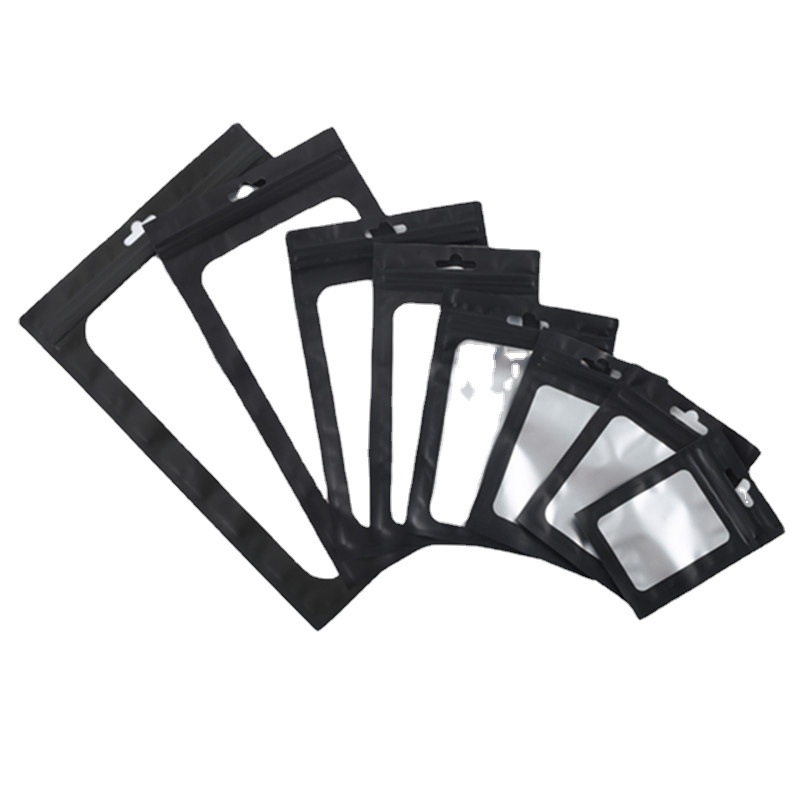 Esmerilado Ventana Rosa Yin y Yang ziplock bolsa de joyería bolsa de papel de aluminio cáscara del teléfono móvil bolsa de plástico accesorios de artes de pesca bolsa de embalaje