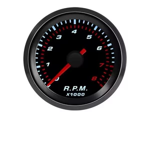2 düym 52mm Avtomobil Taxometri, Qara Çərçivə, Dəyişdirilmiş Alət 12V