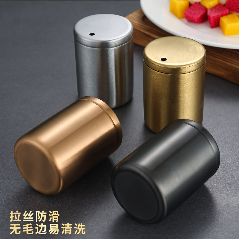 Caja de palillos de dientes de acero inoxidable creativa, caja de palillos de dientes para logotipo, restaurante, hotel, restaurante, palillos de dientes comerciales