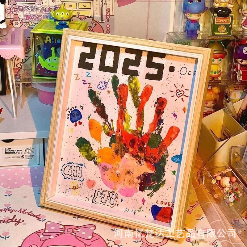 Couple's Handprint Photo Frame 520 Tanabata Valentine's Day diy Handmade Gift Object to Send Girlfriend's Handprint Commemorative Photo Frame Couple's Handprint Photo Frame 520 Tanabata Valentine's Day diy Handmade Gift Object to Send Girlfriend's Handprint Commemorative Photo Frame