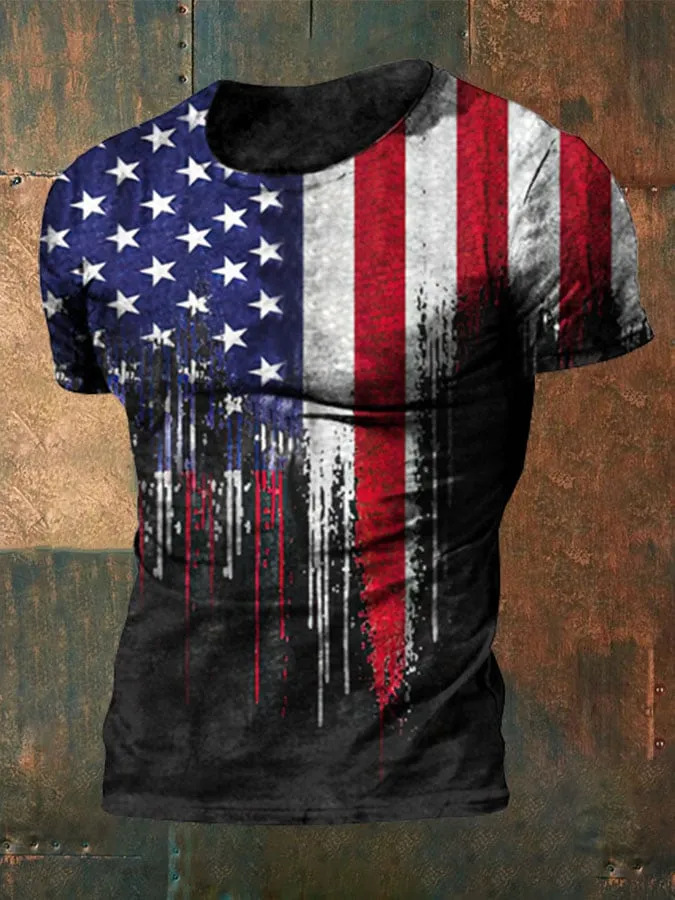 Comercio electrónico transfronterizo Amazon 3D Impresión digital hombres Camiseta cuello redondo manga corta casual Top moda tendencia fabricante