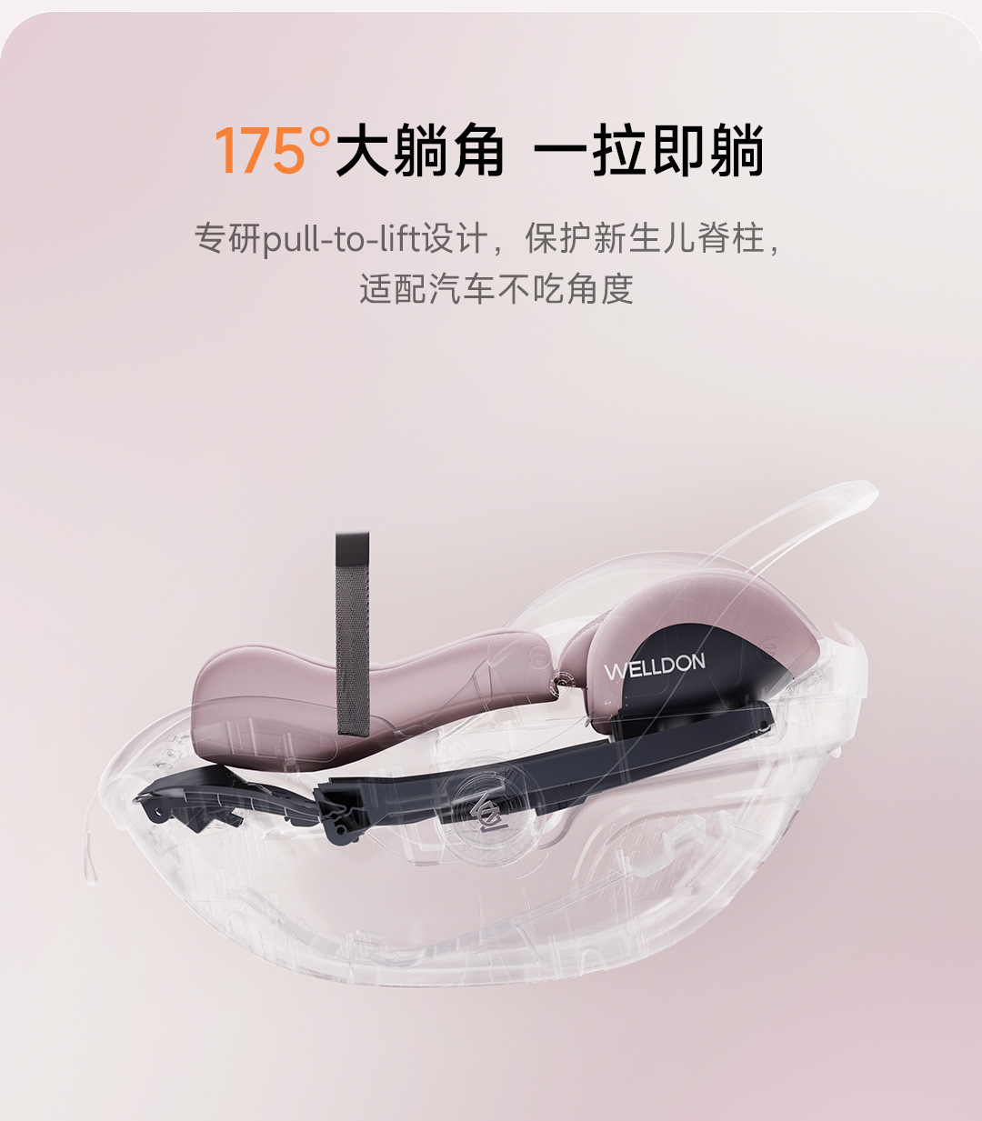 【New National Standard】welldon Cocoon Love 3 Newborn Baby Car Child Safety Seat Carrier