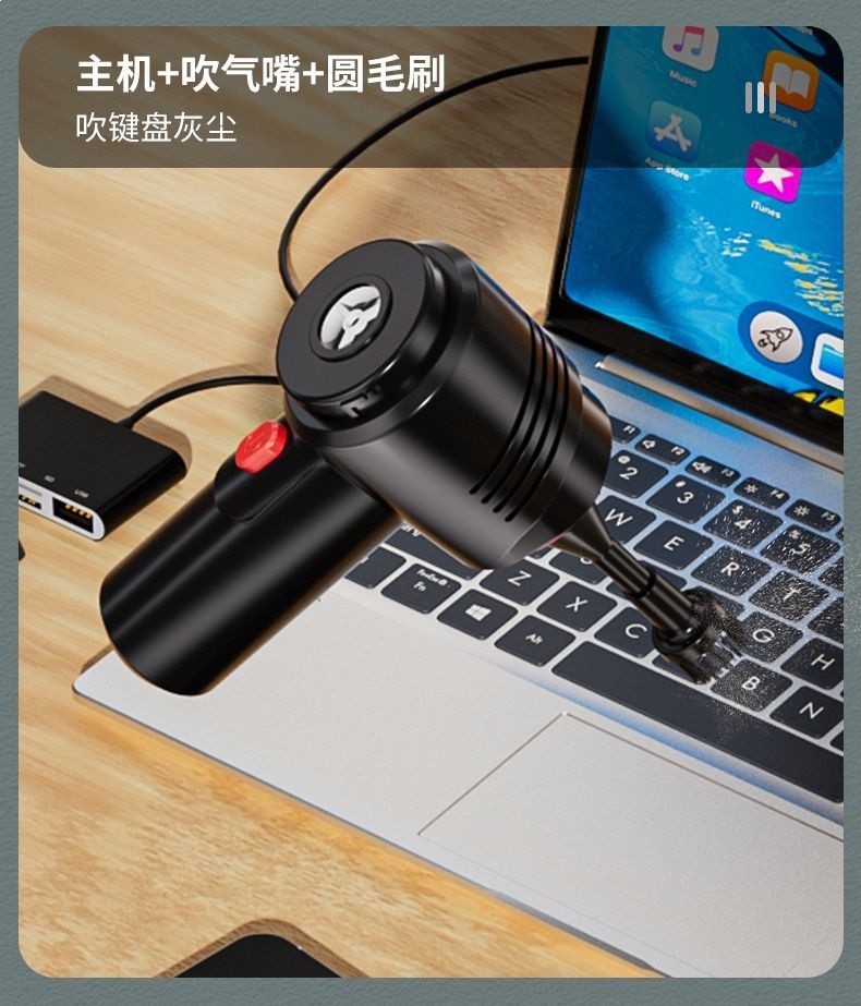 Leben Car Vacuum Cleaner with Strong Suction, Dual-Use for Home and Car, Small Handheld Wireless Mini Vacuum Cleaner for Cars