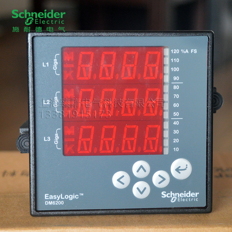 DM6200施耐德电流电压频率仪表Modbus/RS485通讯LED METSEDM6200