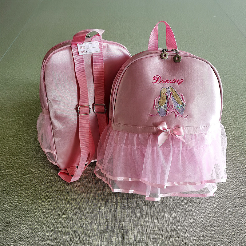 2 층 원사 자수 신발 가방