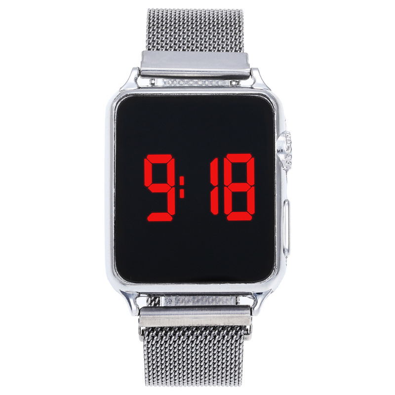 (Wholesale), apple, square fashionable trend strong magnet, electronic watch, (Physicals) 4