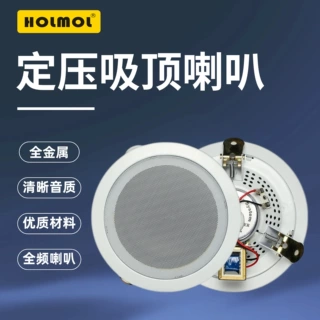 吸顶音箱嵌入式全频音响背景音乐天花喇叭学校商超吊顶吸顶扬声器