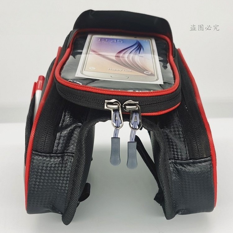 Fabricante mayorista de bicicletas de montaña bolsas de vigas delanteras bolsas de sombrilla para teléfonos móviles bolsas de bicicletas Pew gran cantidad de excelentes