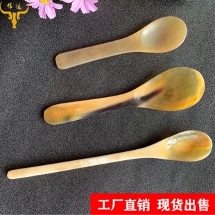 Horn Spoon Horn Small Rice Spoon Horn Soup Spoon Horn Products Stall Scenic Spot Combs Manufacturers Sold