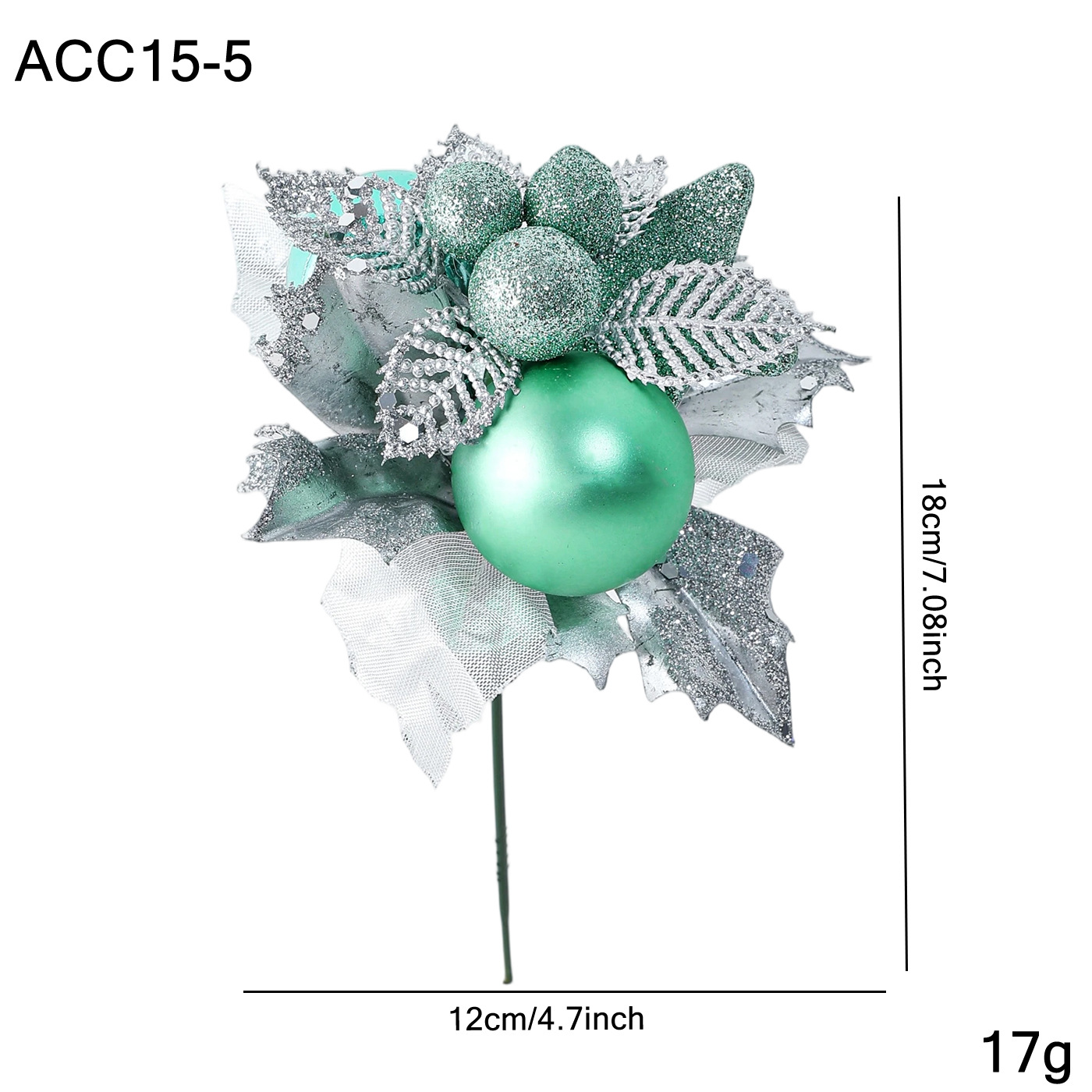 Navidad transfronteriza caja de regalo blanca hojas de árbol de Navidad guirlandas de vinas decorativas ornamentos de flores suministros de atmósfera