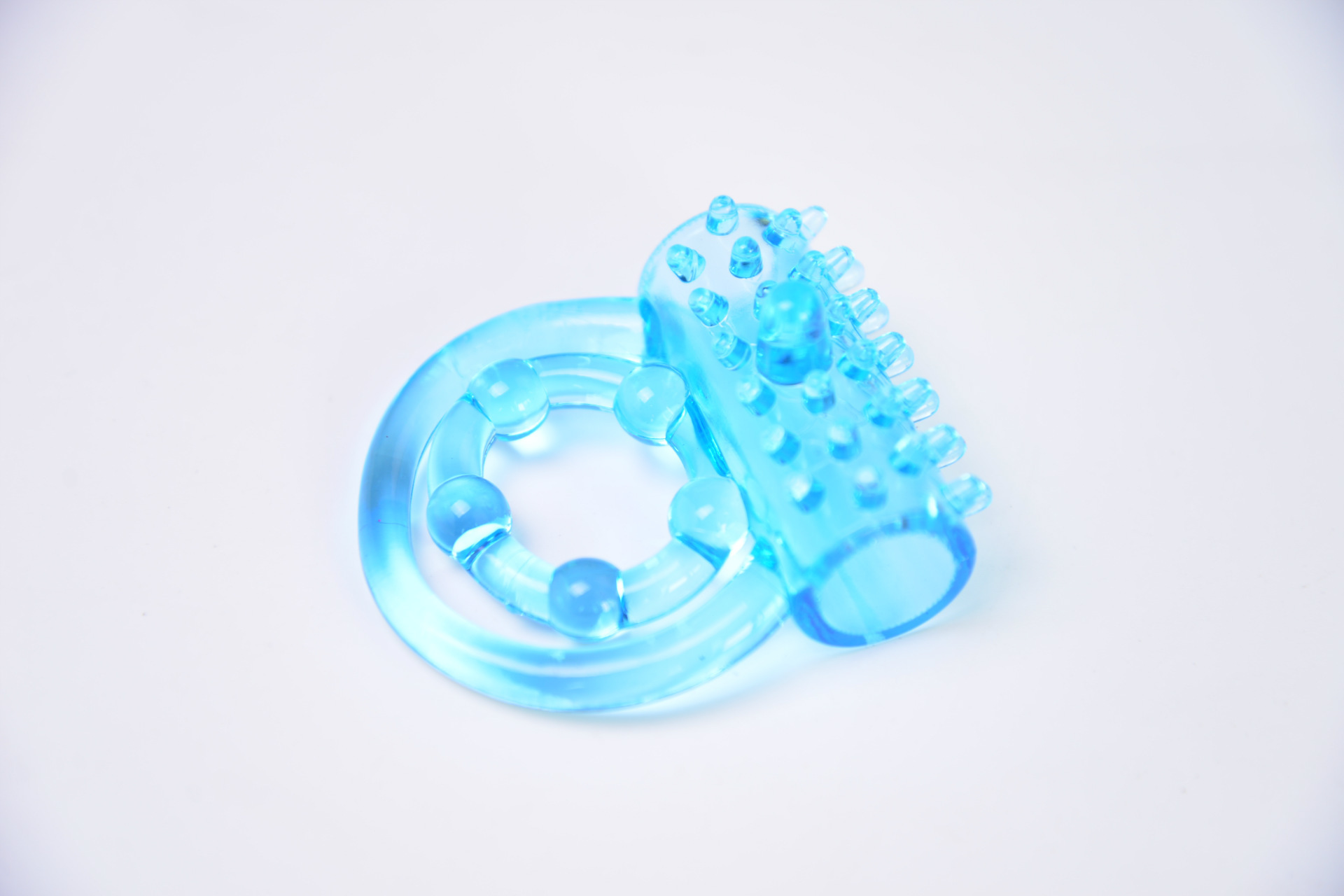 Yuechao Concentric Dual Delay Ring, TPE Cock Ring for Longer Lasting, Classic Blue Model — detail image 4