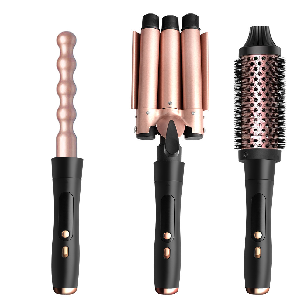 Ventas transfronterizas en caliente damas multifuncional multi-en - uno barra de cabello recto de doble propósito clip de cabello recto pantalla digital máquina de cabello recto automático