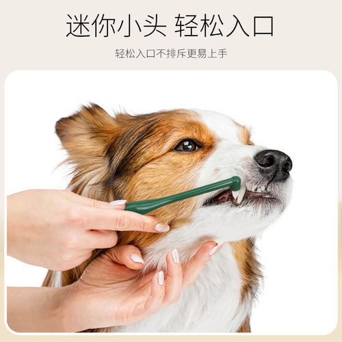 Pet toothbrush dog toothbrush cat dog oral cleaning toothbrush pet supplies factory wholesale