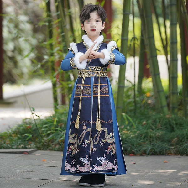 Blue flying dragon thickened