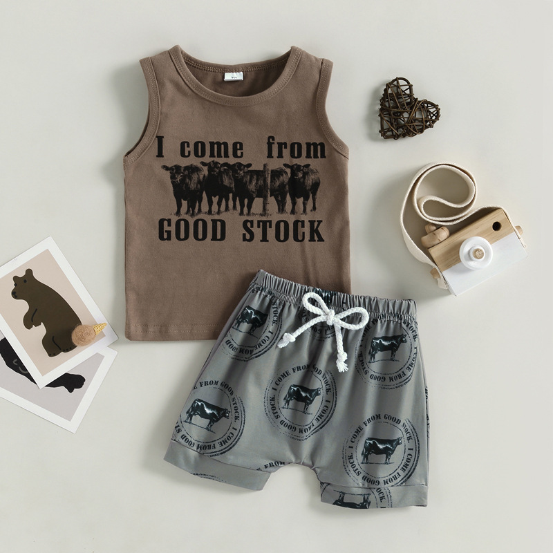 Casual Animal Cartoon Cotton Boys Clothing Sets display picture 6