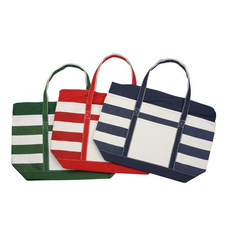 现货防水帆布条纹手提拉链单肩纽扣妈咪包棉布双肩束口抽绳书包