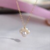 Brand cartoon pendant from pearl, necklace, European style, simple and elegant design