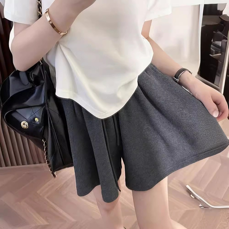 New Shorts Wide Leg Large Swing Pants All-match Comfortable Casual Loose Outer Wear Base Sports Pants Summer Thin