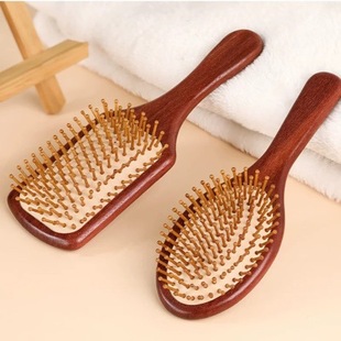 natural sandalwood air bag comb meridian massage comb sandalwood meridian massage comb air cushion comb hairdressing comb straight hair comb