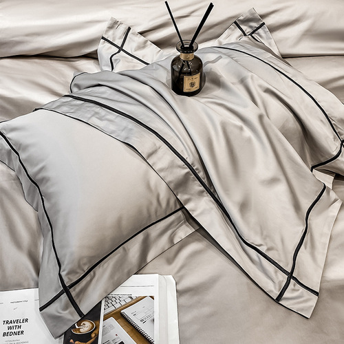 High-end 100% Pure Cotton Long Staple Cotton Four-Piece Set, 100% Cotton Bedding Set with Sheet and Comforter, Autumn and Winter Bedding Essentials