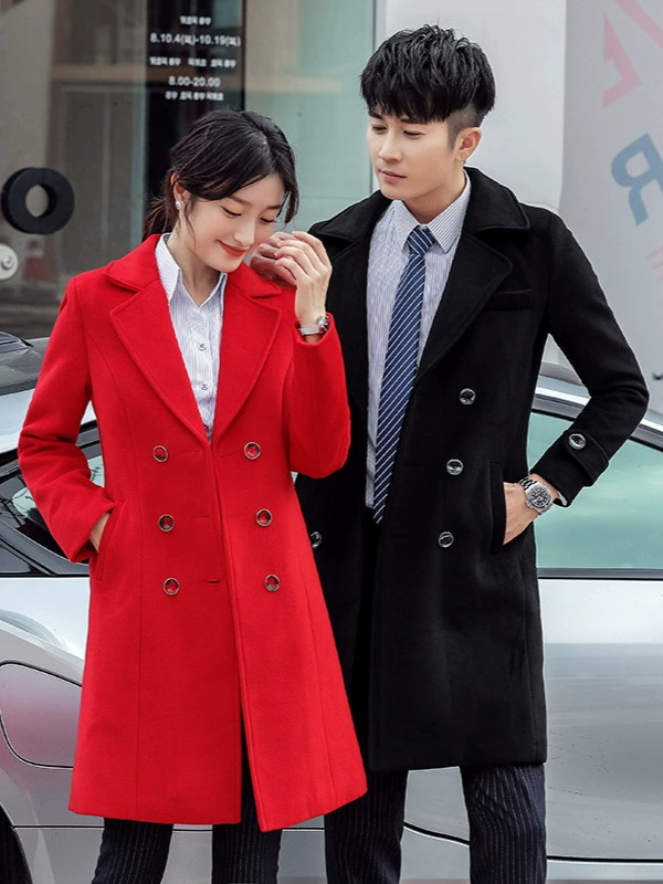 Демисезонное длинное теплое trench coat для любимых мужчин и женщин, максимальная длина, свободный крой, стиль высшего качества