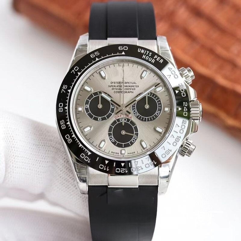 C Factory Daytona Fully Automatic Mechanical Men's Watch Panda Di Stainless Steel Multi-Function Chronograph Waterproof Manufacturer Dropshipping