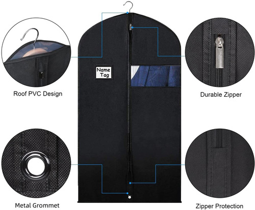 Dustproof bag clothing cover down jacket clothing dust cover bag hanging type clothing household hanging bag overcoat dust cover long size