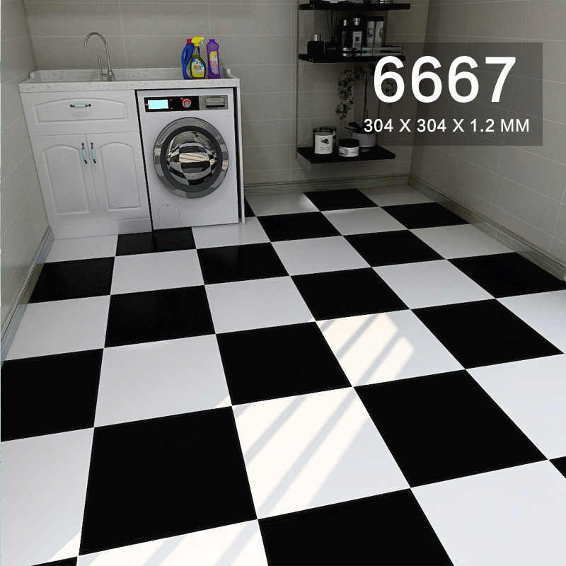 Piso de baño autoadhesivo alfombra impermeable de suelo de cemento renovación de suelo de suelo ladrillo de suelo antideslizante cuero image 34