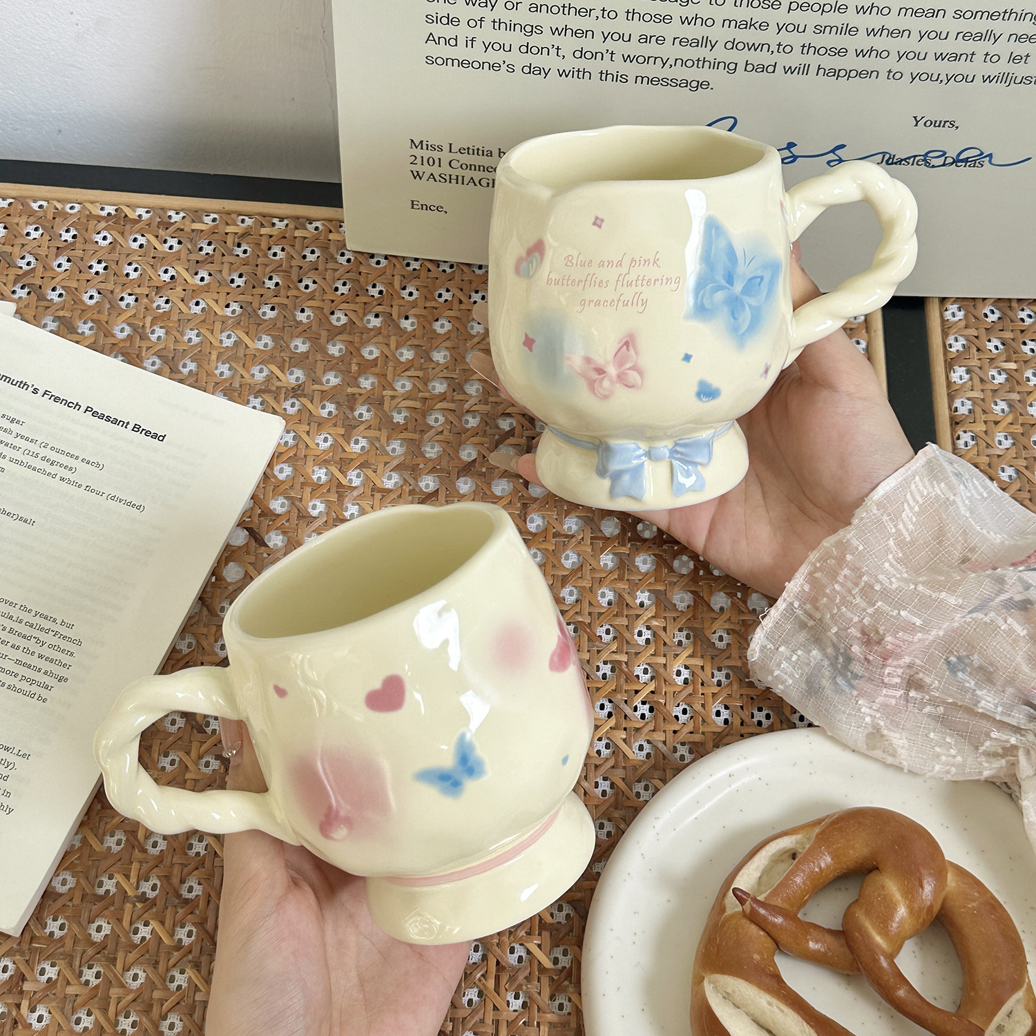 Mug Girls High-value Instagram Style Goblet Ceramic Cup Household Water Cup Office Coffee Breakfast Cup