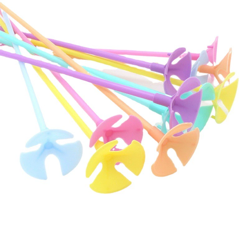 40 см прозрачный воздушный шар полюс пластиковый волна мяч перетащить полюс цвет воздушный шар полюс оптовая продажа