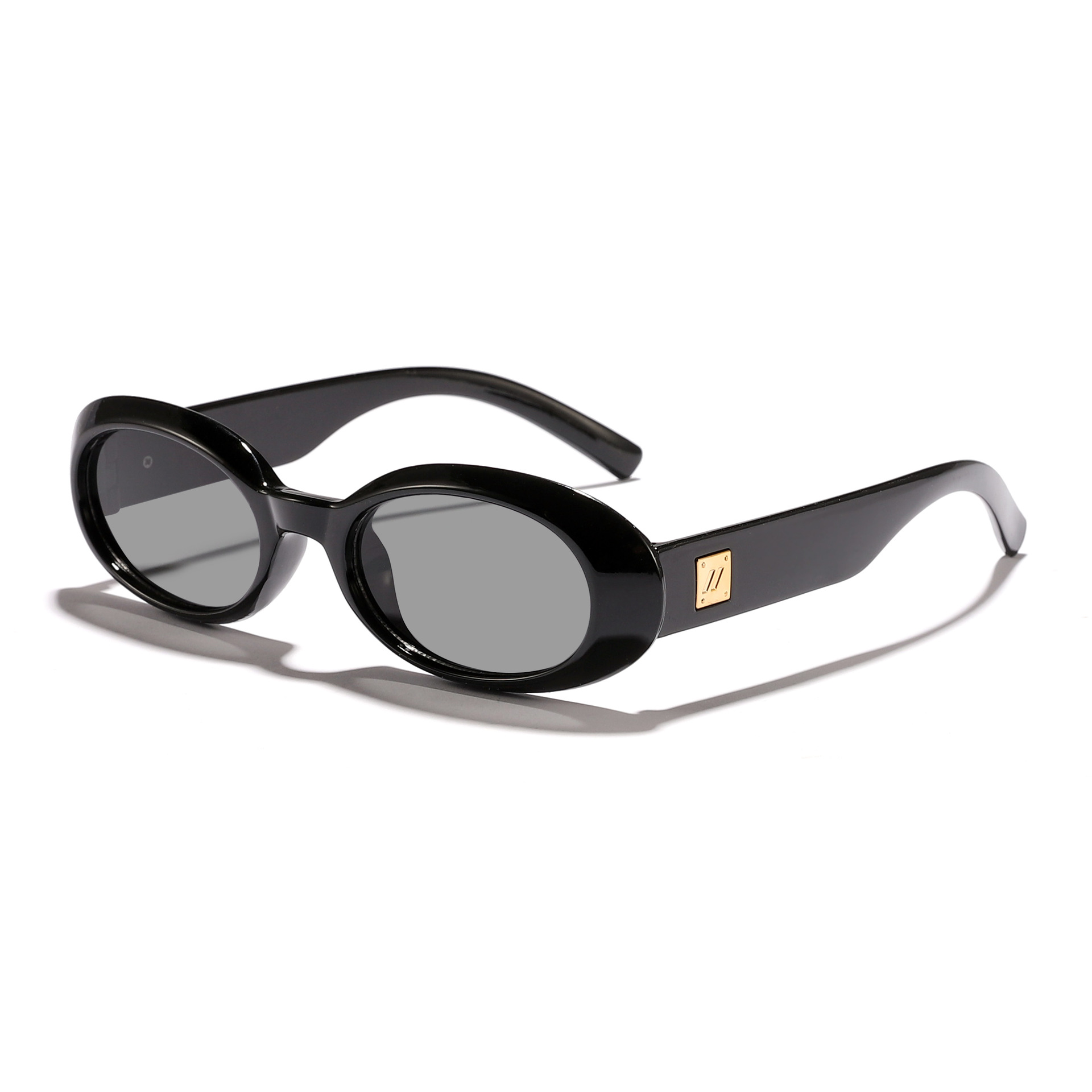 Gafas de sol ovaladas retro de moda europea y americana 2025 nuevas gafas de sol de protección solar de alta gama Sunglass