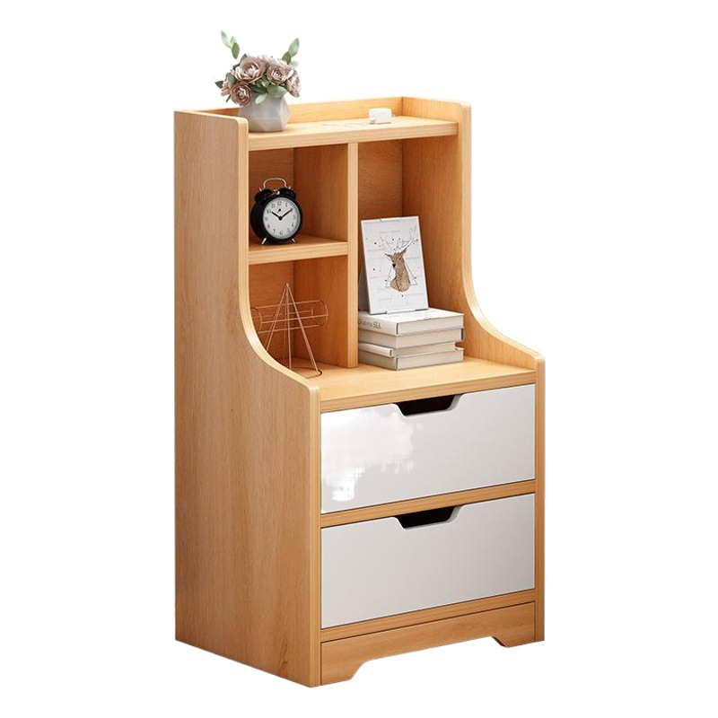 Mesa de noche estante de almacenamiento nórdico simple moderno dormitorio pequeño mesita de noche económico simple almacenamiento pequeño gabinete