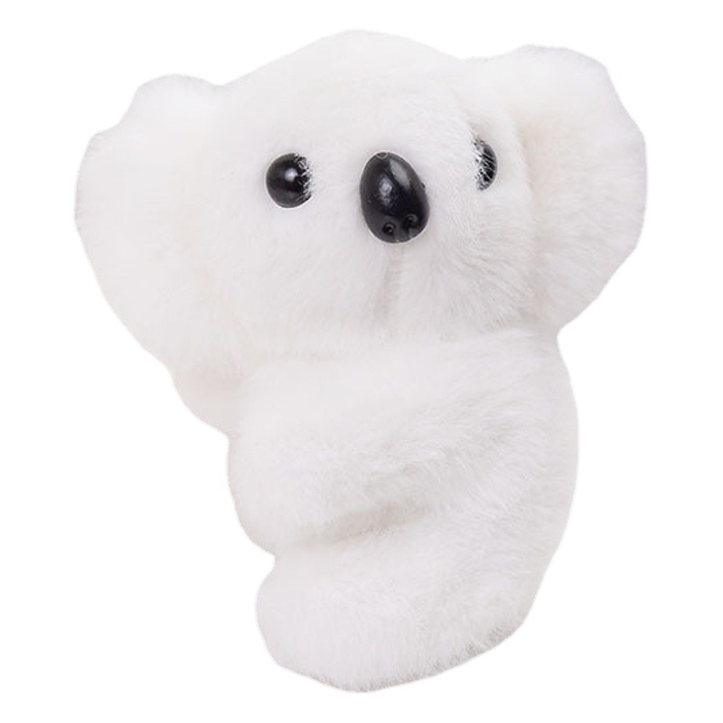 Dibujos Animados lindo Koala de juguete de peluche pequeña muñeca mochila colgante llavero muñeca mini muñeca máquina de regalo