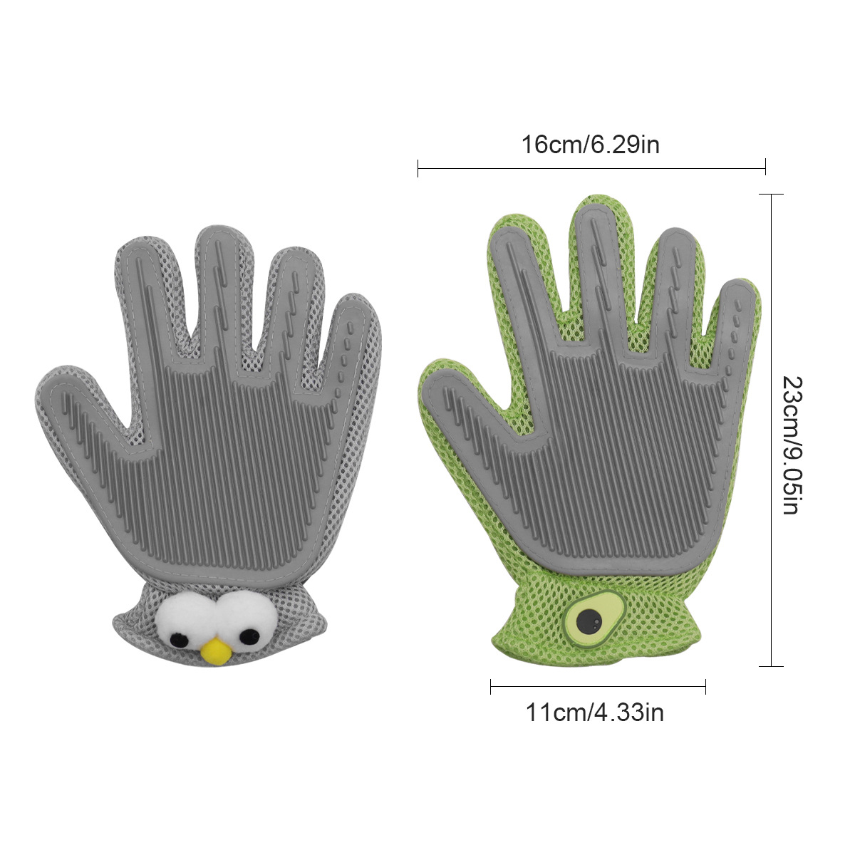 Limpieza del pelo de las mascotas, eliminación del pelo flotante, guantes de gato, depilación de gatos, cepillo de depilación de mascotas de doble cara, artefacto de cepillo de pelo de gato